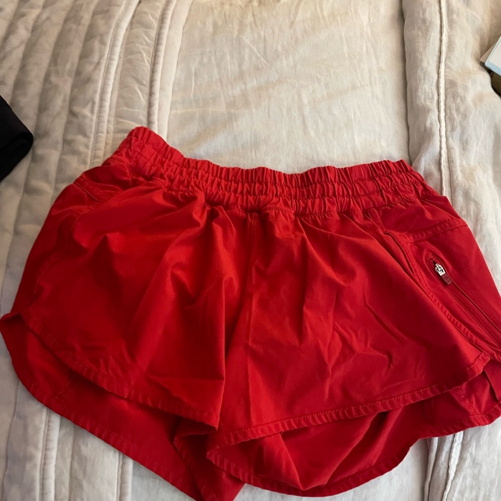 Red Athletic Shorts Lulu Short low rise 8